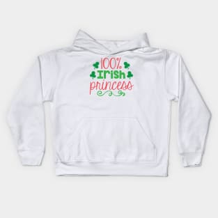 100% Irish Princess Kids Hoodie